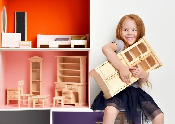 Salle de Bain Jaune Sharplace Mobiliers Maison De Poupée Miniature Meubles en Bois Jouet Educatif Cadeaux Enfants 