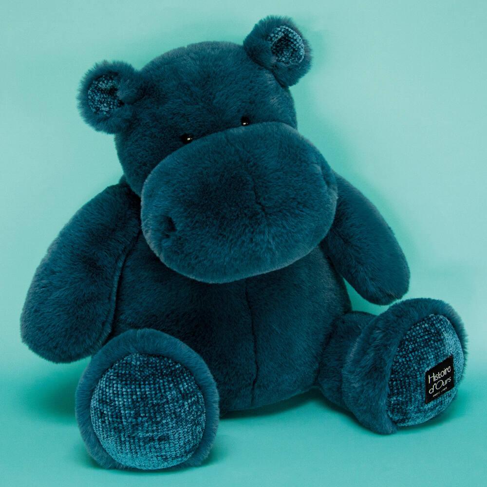 Peluche hippopotame bleu hot sale