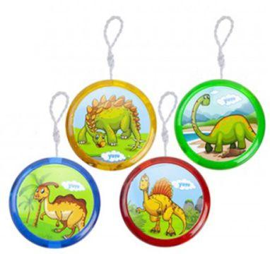 HOVUK Yoyo Réactif Dinosaure Lumineux – Bleu, LED, Solide, Avec Ficelle, Cadeau Débutant Dès 3 Ans
