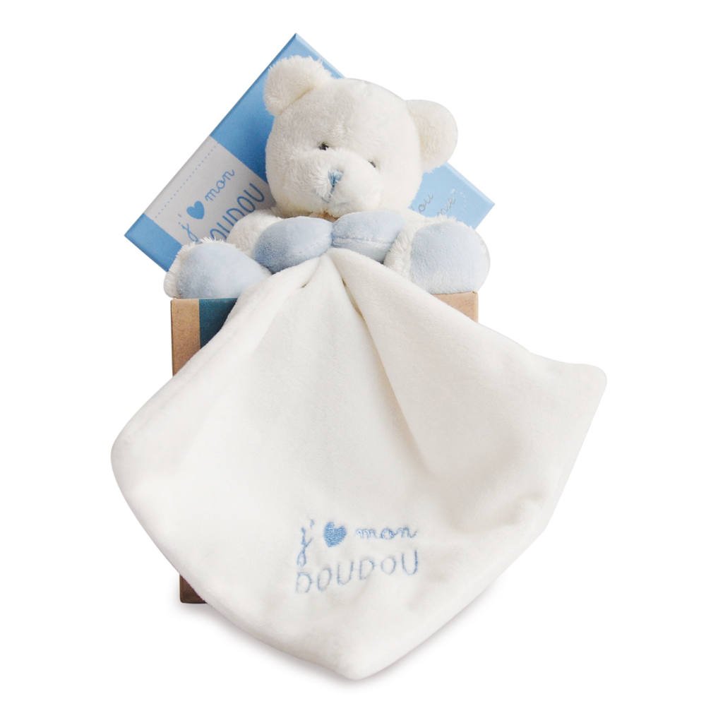 doudou et compagnie petit chou doudou bleu