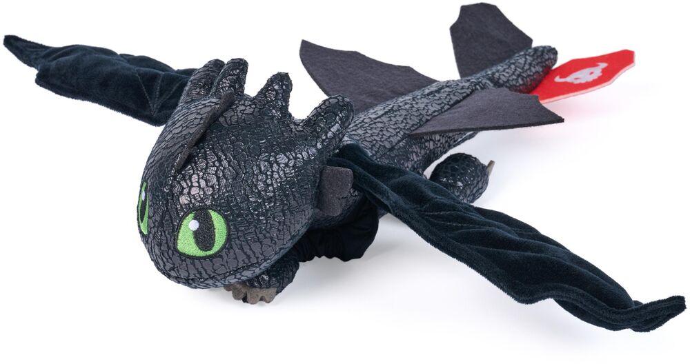 Peluche Pour Dragons : Dragon Krokmou noir 23 Cm - Doudou Enfant