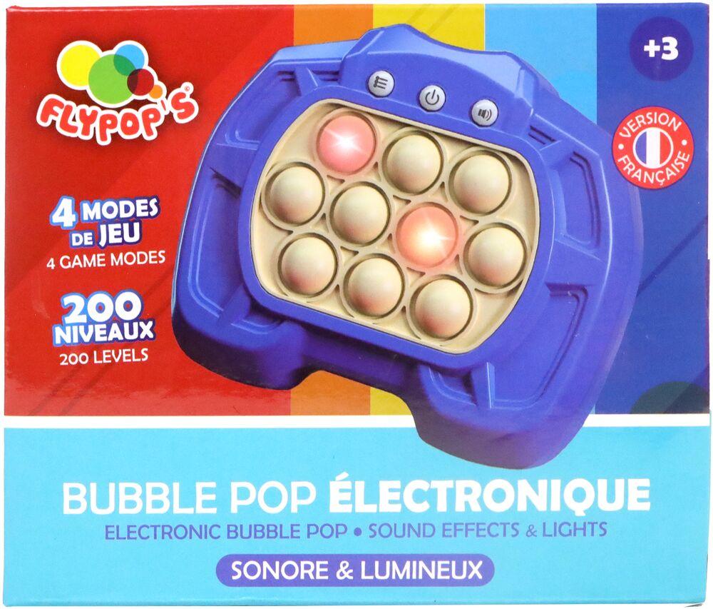 FLYPOP'S Bubble Pop électronique – Jeu Sensoriel 4 Modes, 200 Niveaux – Anti-stress Sans écran, Dès 3 Ans