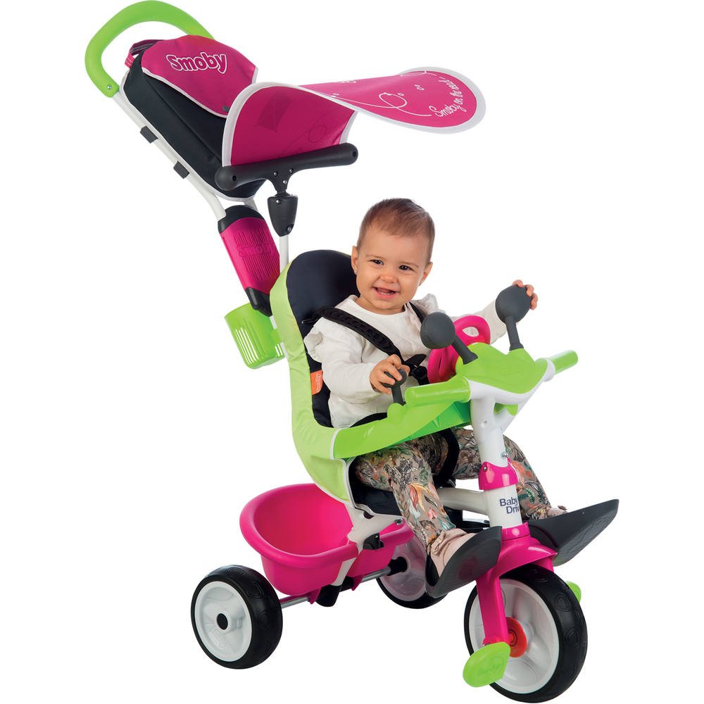 Tricycle Baby Driver Confort Rose Jeux Exterieurs Et Sports Joueclub