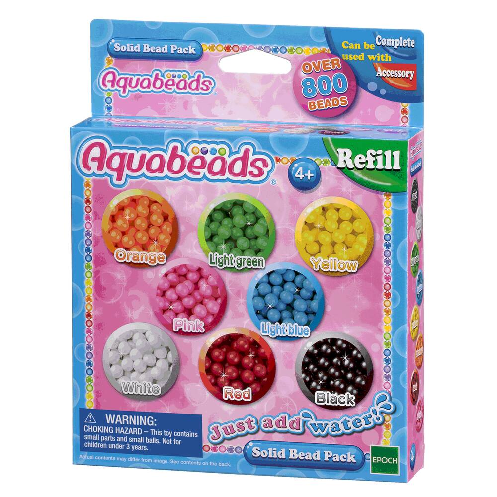 Aquabeads - Recharge Perles Pastel - Marque AQUABEADS - Plus de 800 perles  - Pour enfants à partir de 4 ans bleu - Aquabeads