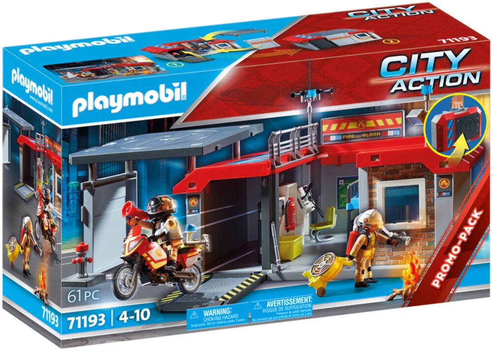 Playmobil 70649 Porte-clé Pompier- City Action- Les Pompiers- à  Collectionner Accessoire : : Jeux et Jouets