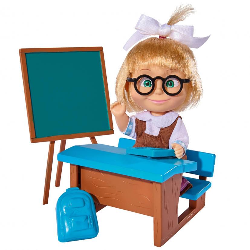 Masha Et Michka Poupee Ecoliere Accessoires 12 Cm Simba Poupees Joueclub