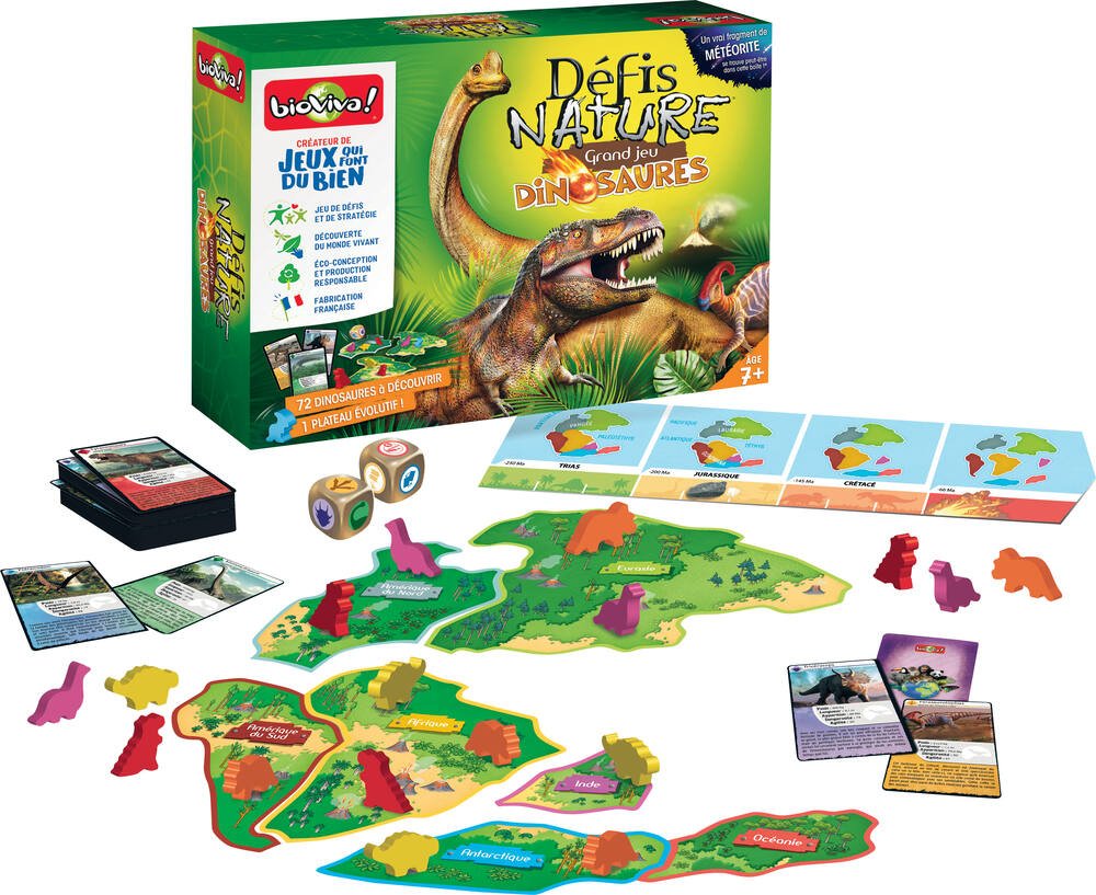 Le grand jeu defis nature dinosaures, jeux de societe