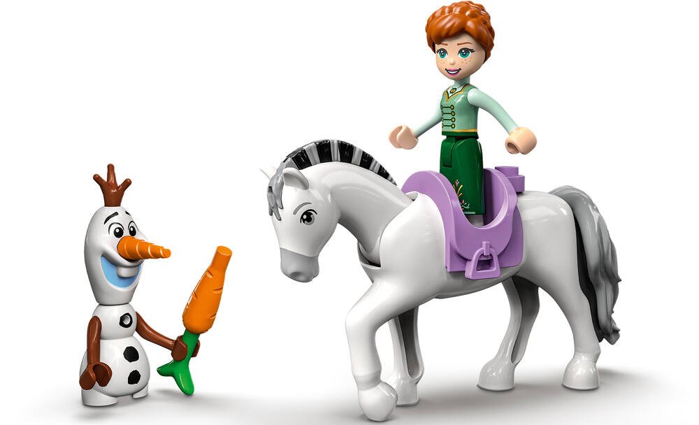 LEGO 43204 Disney Princess Les Jeux au Château d'Anna et Olaf, Jouet Reine  des Neiges avec Figurines de Chevaux et Château Fort, Enfants de 4 Ans :  : Jouets