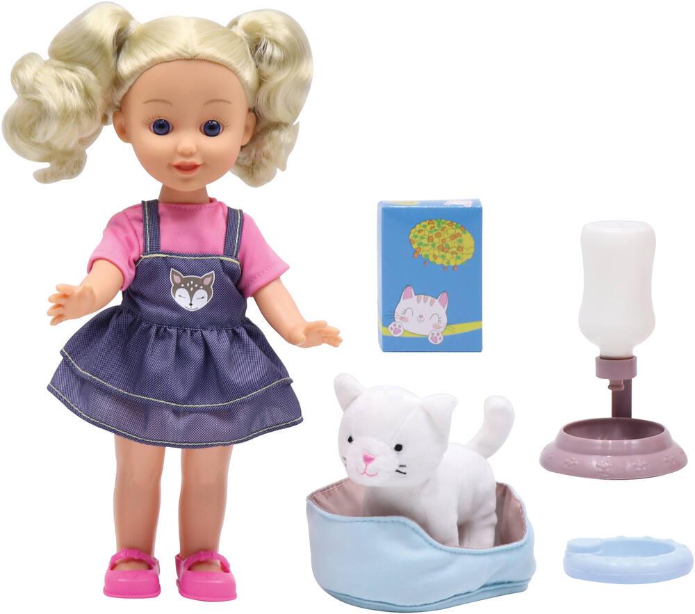 Ma poupee 30 cm et son chat poupees joueclub