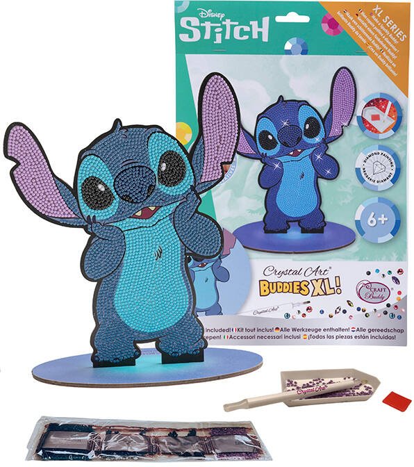 Kit figurine en bois à diamanter - Stitch Disney - 11 cm