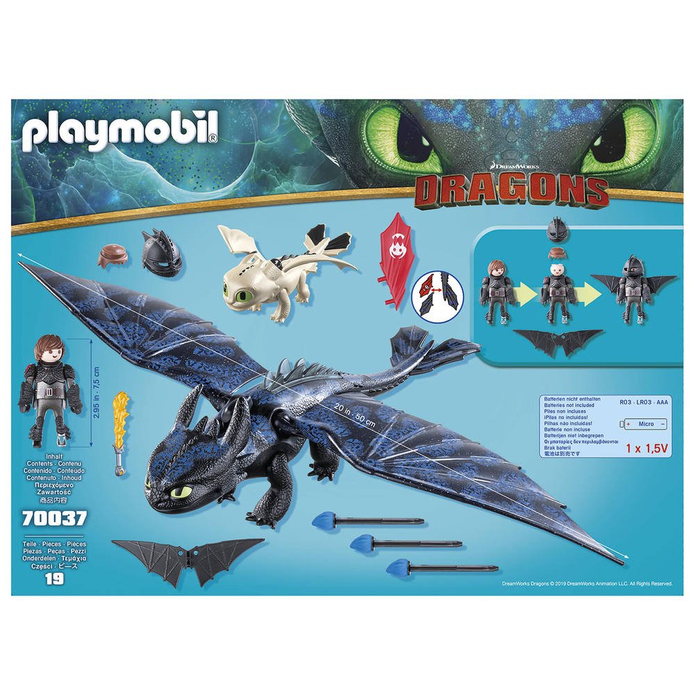 playmobil krokmou et harold avec bébé dragon 70037
