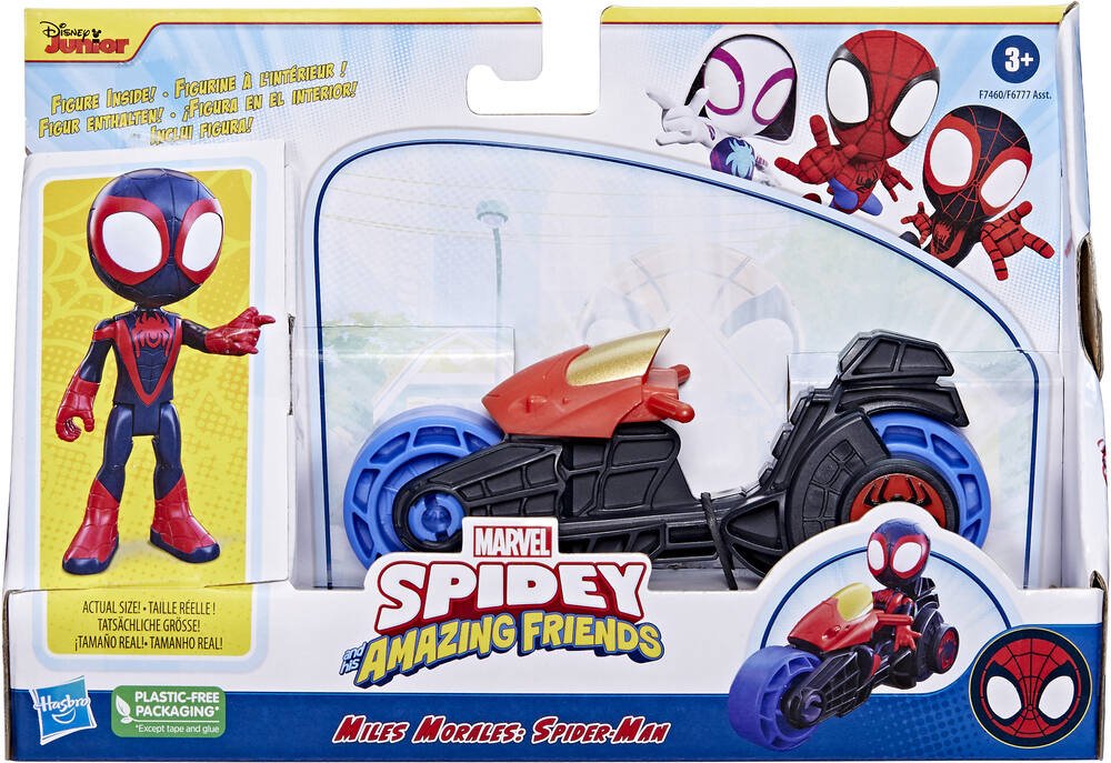 Marvel- Hasbro Amis fantastiques – Spidey, Figurine Jouet de 15 cm, avec 1  Accessoire, pour Les Enfants à partir de 3 Ans, F1935, Multicolore