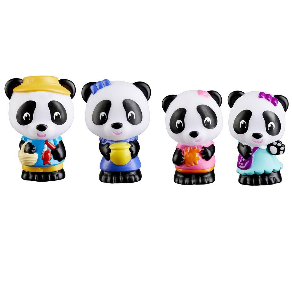 Klorofil - famille panda 4 personnages, figurines