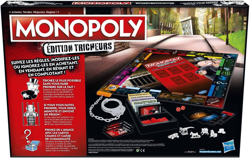 Monopoly - Jeu de Societe Tricheurs - Jeu de Plateau - Version Française :  : Jeux et Jouets