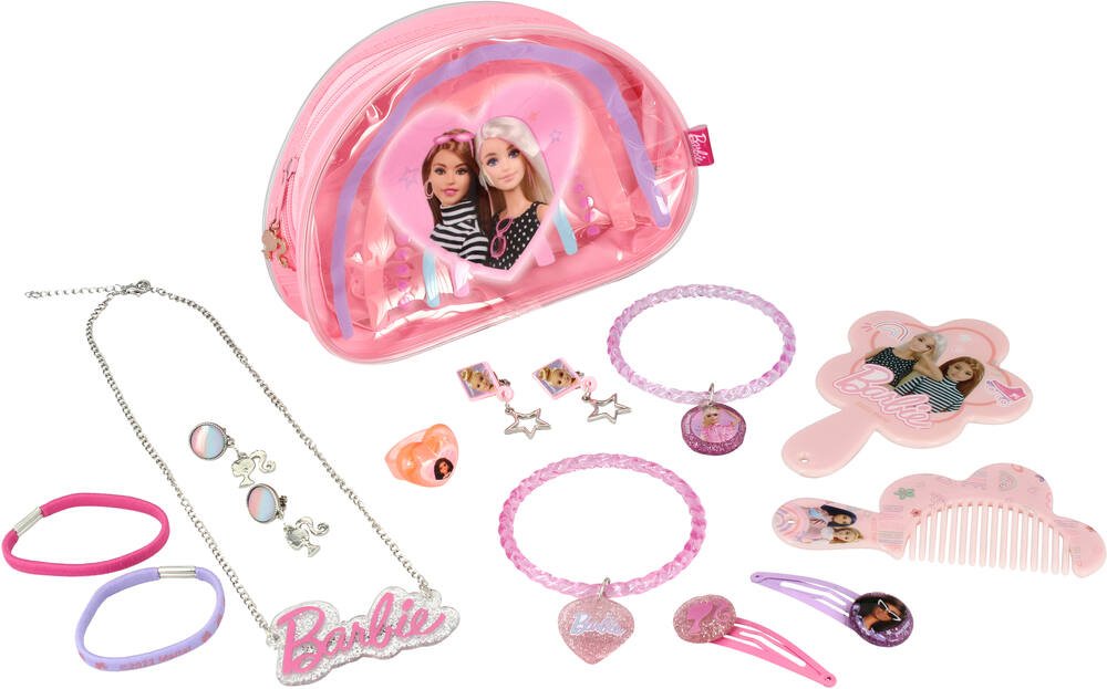 Coffre à bijoux Barbie pour filles avec tiroir 