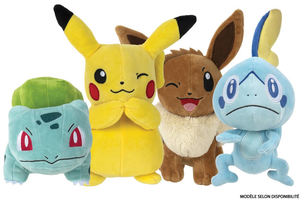 Peluche Pokémon - Peluche 20 cm assortiment - Peluches et marionnettes