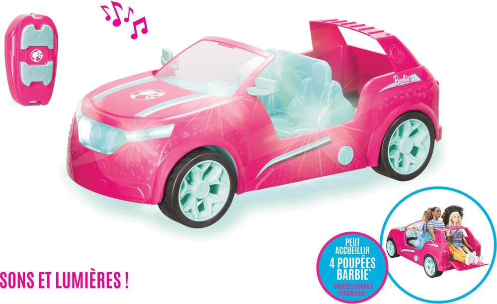 Promo Barbie voiture de rêve radiocommandée de barbie chez Intermarché