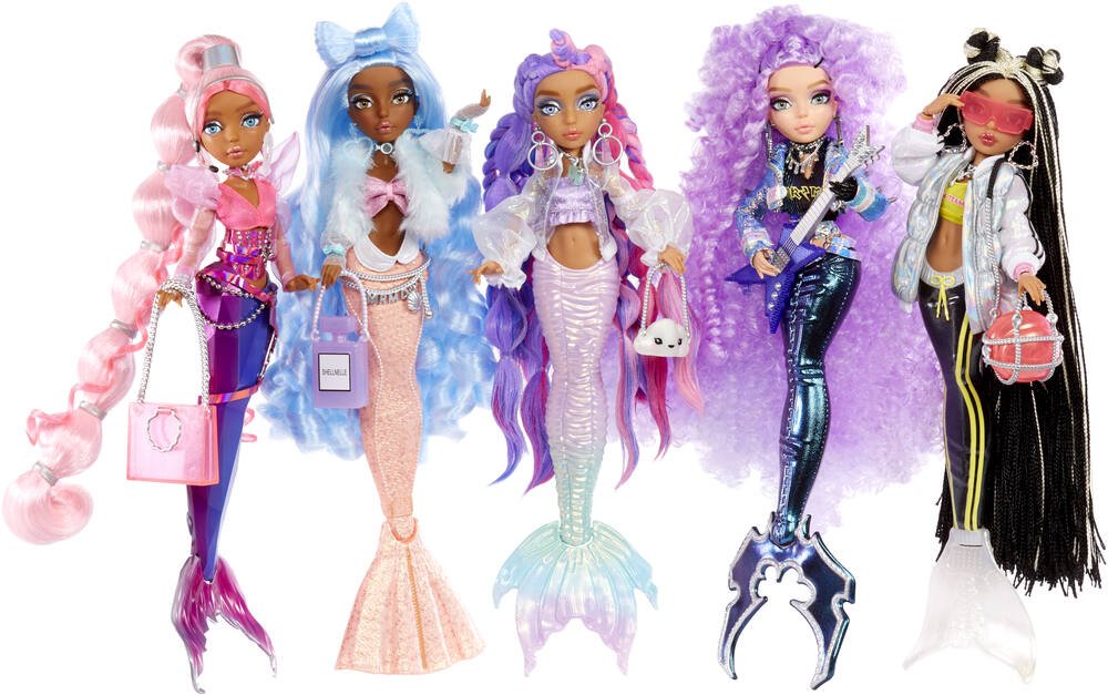 Barbie poupée Sirène Couleurs Magiques avec tenue et queue à colori