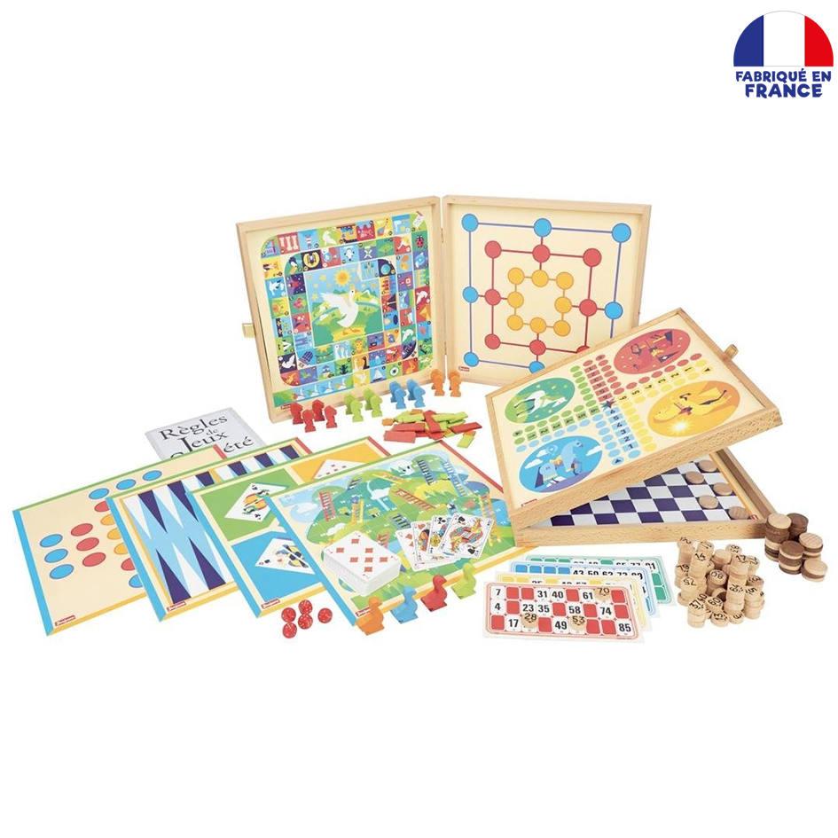 Mallette de jeux en bois jouet club Clearance