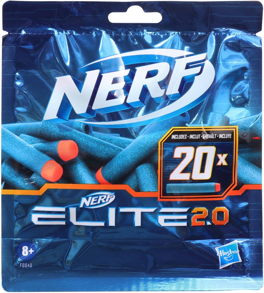 Autre jeu de plein air Nerf - Elite 2.0 - Recharge de 70 flechettes en  mousse Nerf Elite 2.0 officielles, compatibles avec les blasters Nerf Elite