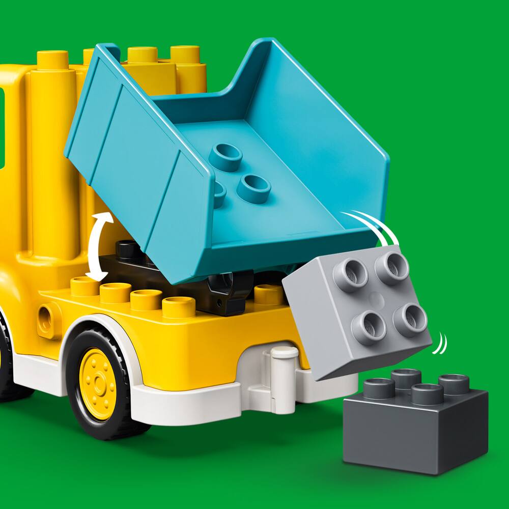 LEGO 10931 DUPLO Le Camion Et La Pelleteuse, Engin de chantier Jouet P
