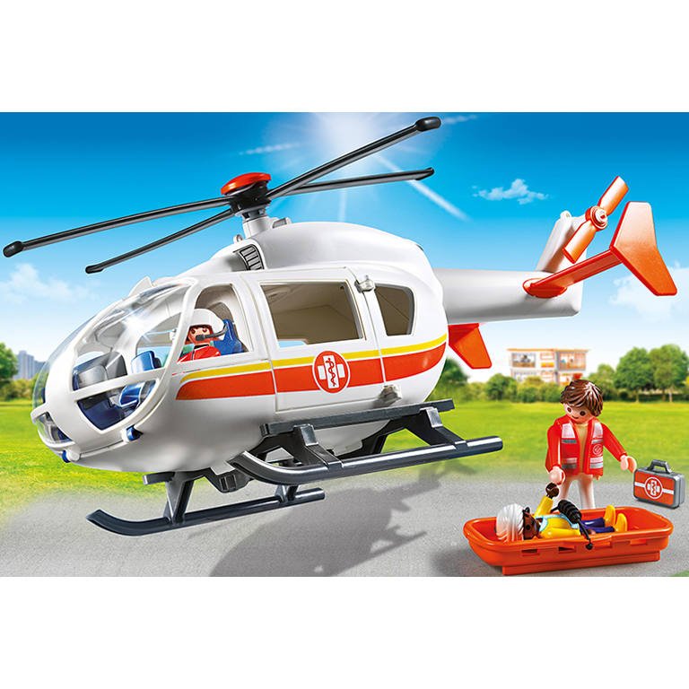 playmobil helicoptere ambulance