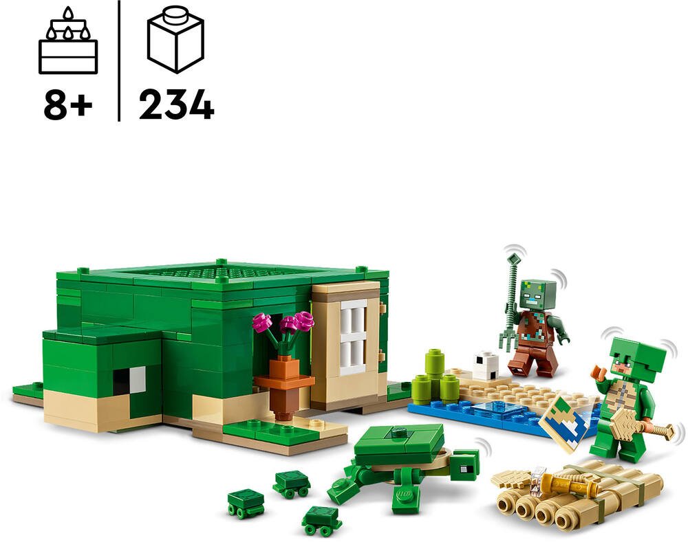Ensemble LEGO® Minecraft de tortue, dœuf de tortue et de plage. -   Canada