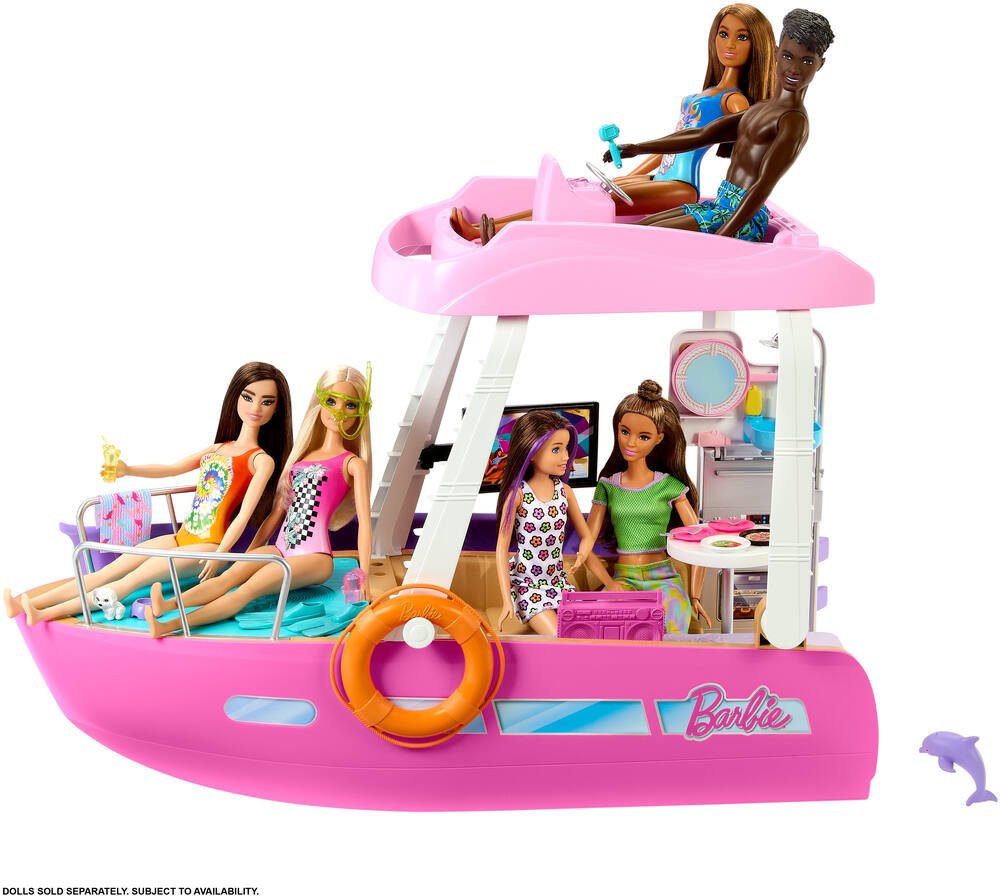 Acheter Bateau à moteur Barbie Mermaid avec poupées Mattel HHG60 -  Juguetilandia