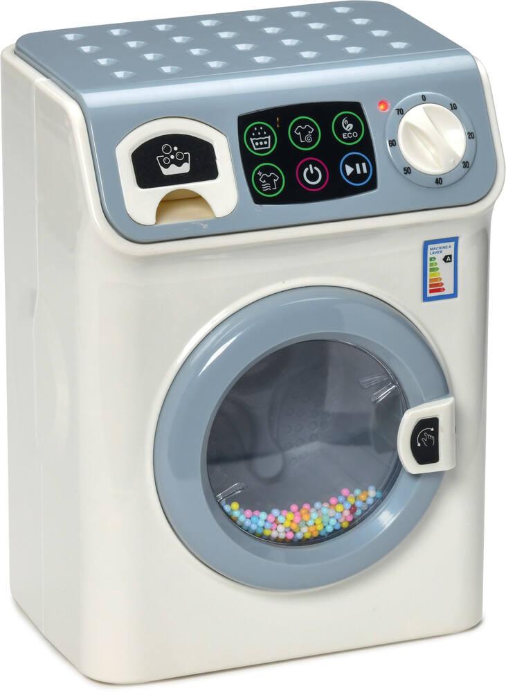 Coffret Machine à Laver électronique – Jouet D’imitation Miele, 4 Cycles Sonores, Hublot, Vidange, Avec Ou Sans Eau, Dès 3 Ans – Dimensions 18,5x18x26 Cm
