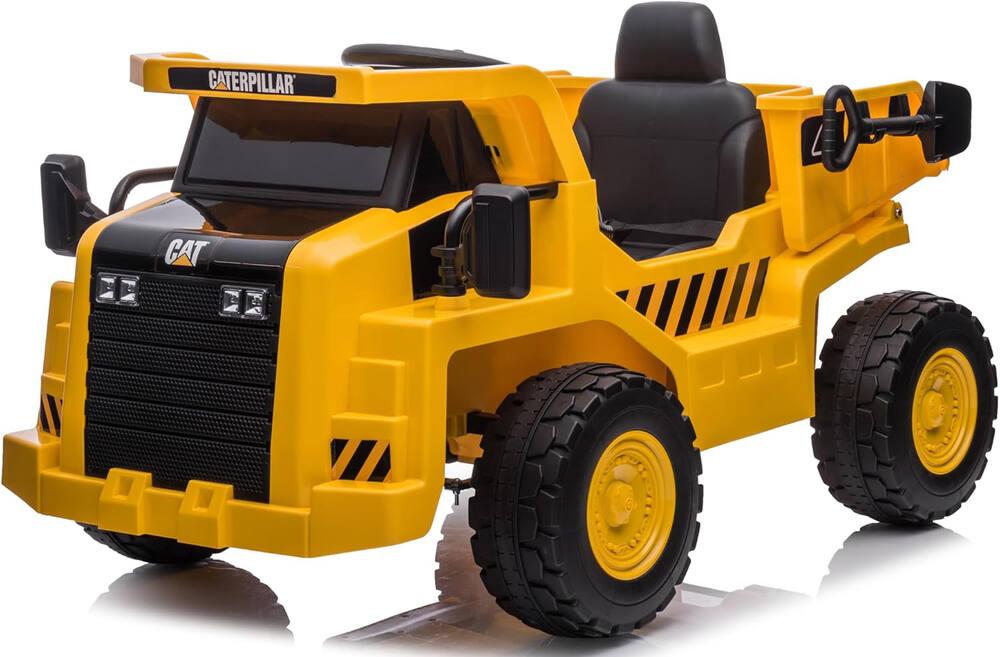 Turbo challenge camion caterpillar porteur electrique vehicule electrique jaune 30kg jeux exterieurs et sports joueclub