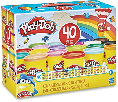 Play-doh maxi pack de 40 pots  activites creatives et manuelles