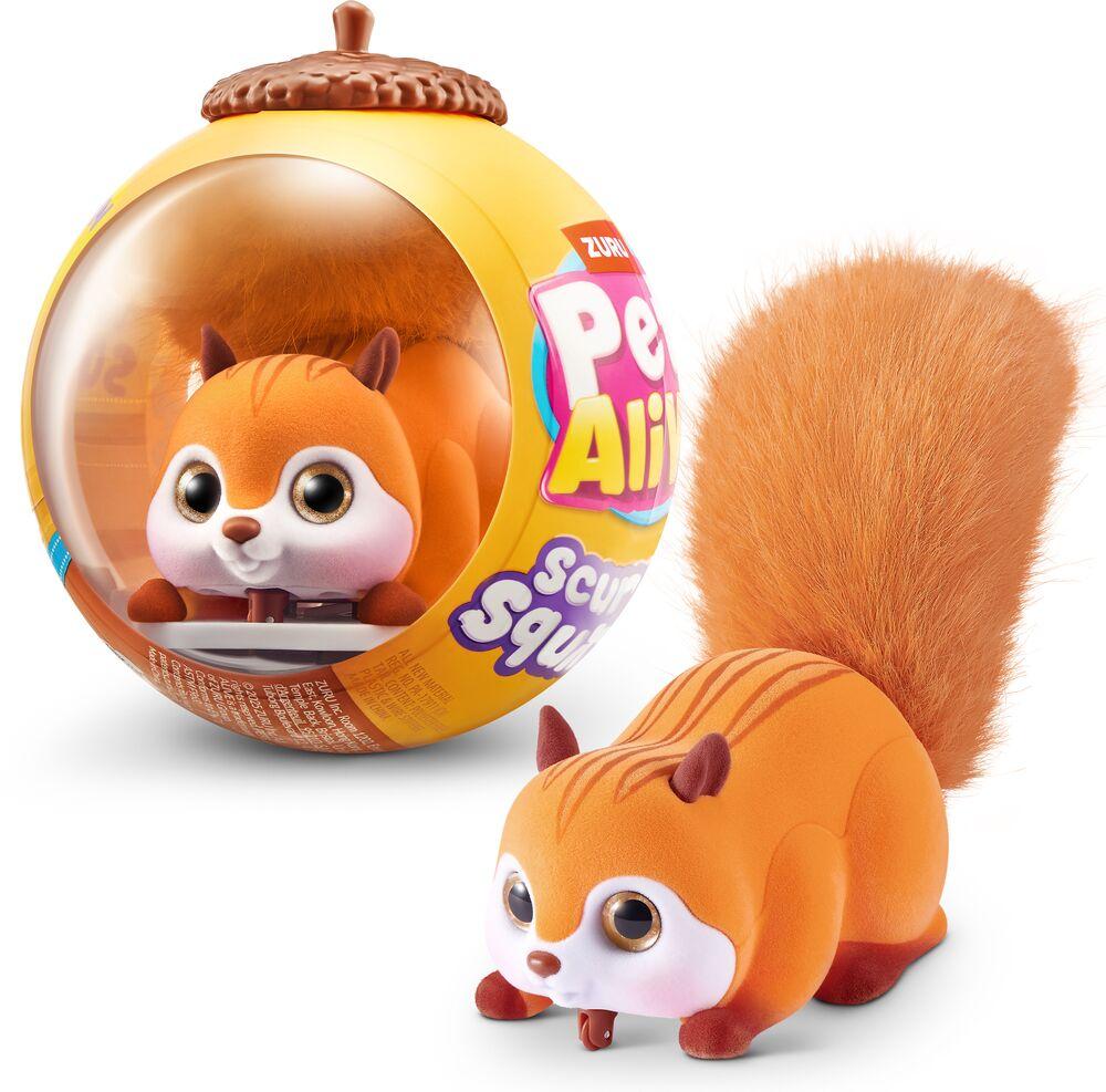 Pets Alive Scurry’n Squirrel – Écureuil Robotique Interactif Qui Trottine Et Court (dès 2 Ans, Orange)