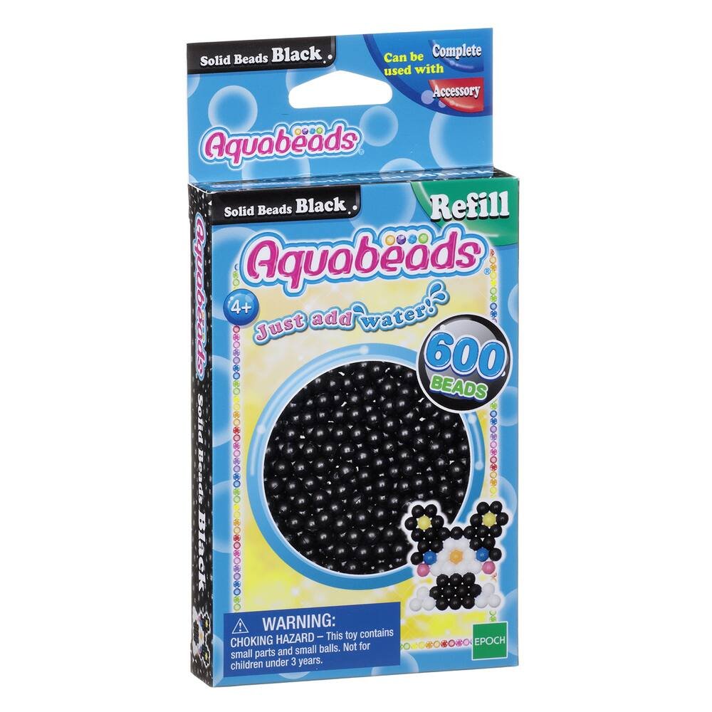 Recharge 600 perles noires aquabeads