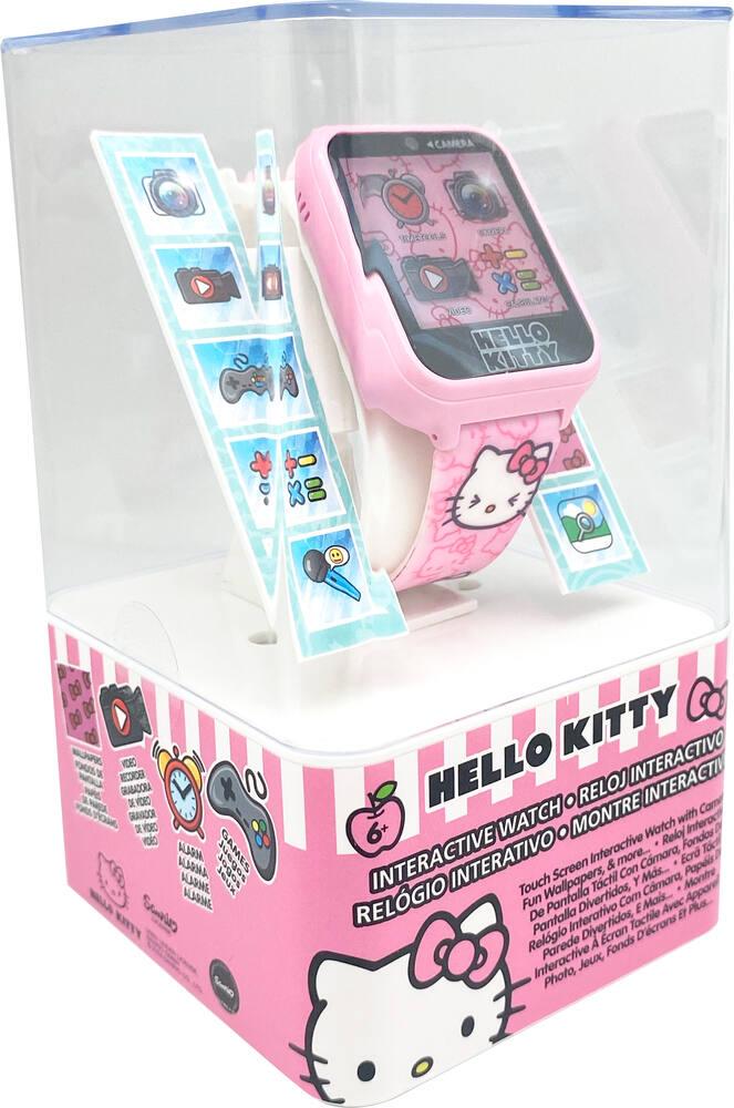Montre Hello Kitty Pour Fille - Acier Inoxydable Gris - Cadran Chat - Neuf Avec Boîte