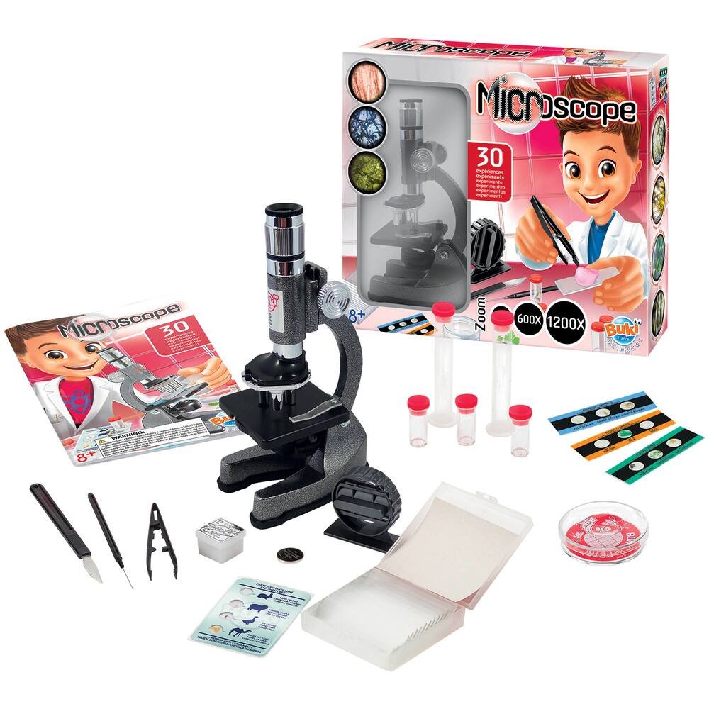 Microscope 30 experiences, jeux educatifs