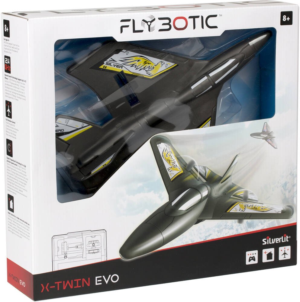 Flybotic - avion telecommande - x-twin, vehicules-garages