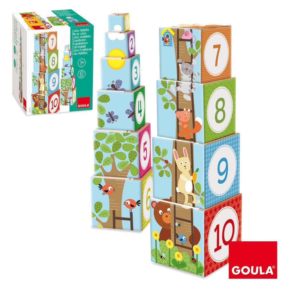Cubes Empilables Foret Jouets En Bois Joueclub