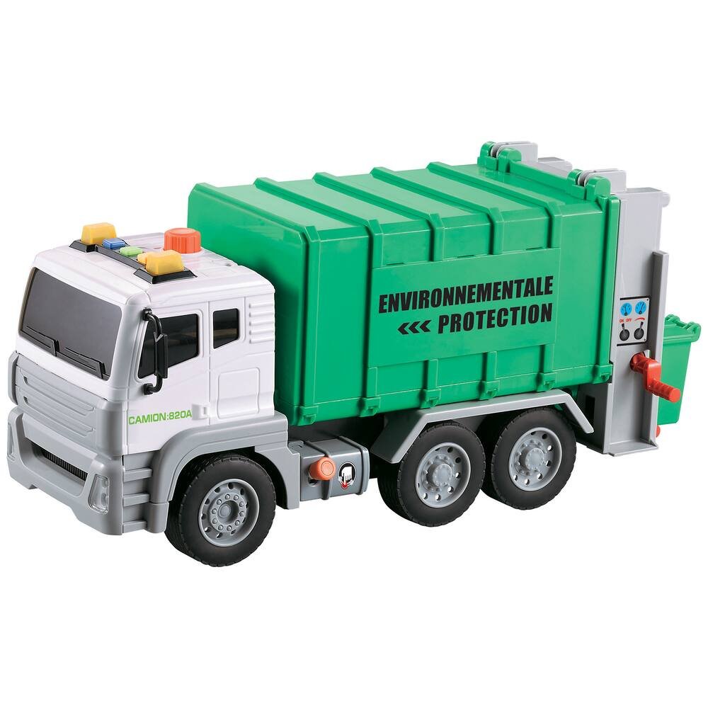 Coffret camion benne et poubelle - Jouet plastique recyclé - Le Jouet Simple