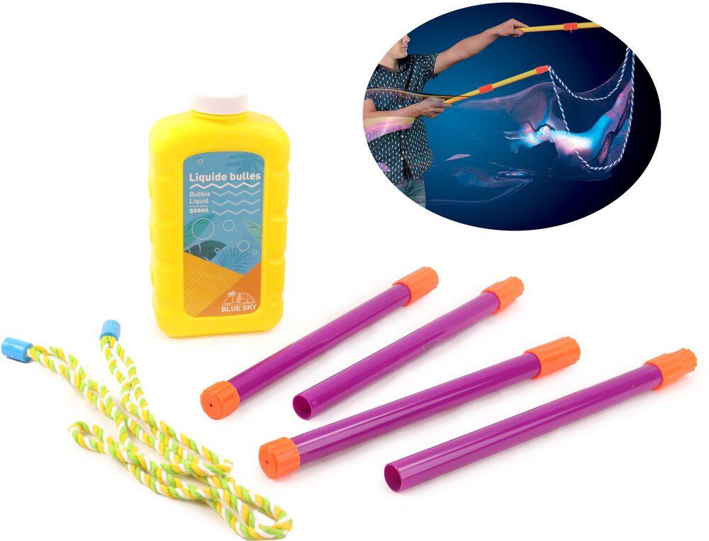 24 Baguettes à Bulles Géantes – Avec Plateau – Jouet Extérieur – Cadeau Enfant
