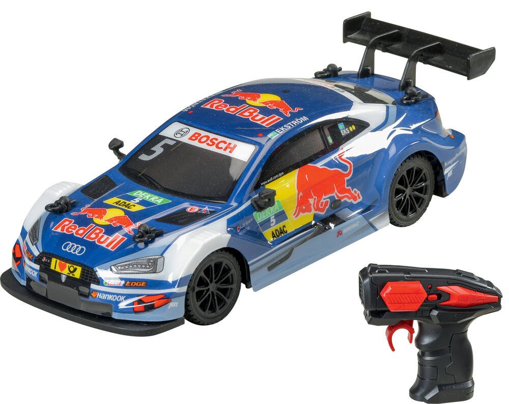 Red bull - audi rs 5 dtm radiocommandee 1:24, vehicules-garages