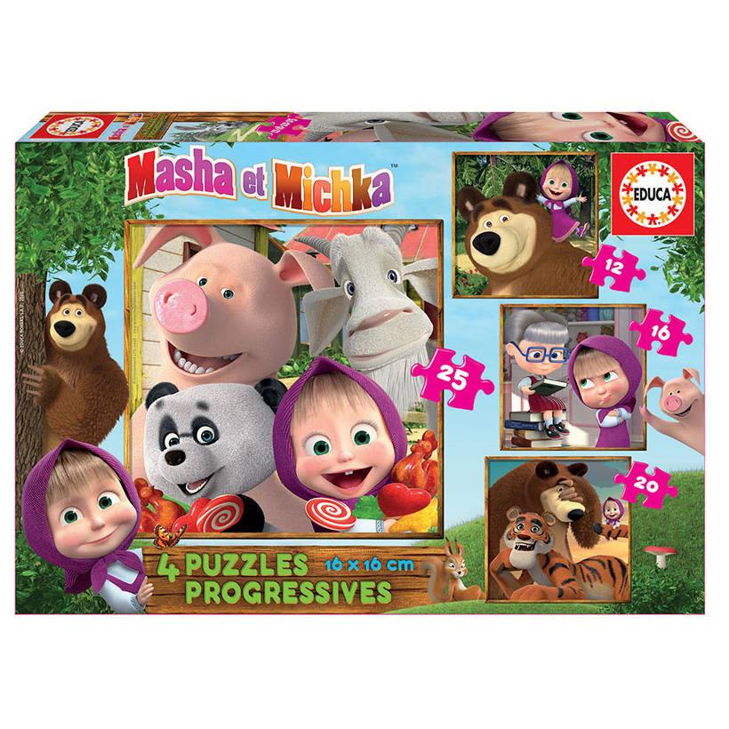 Puzzle Progressif Masha Et Michka Puzzle Joueclub