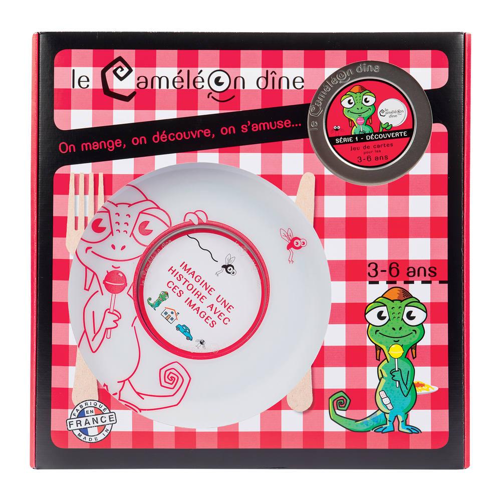 Coffret le cameleon dine rouge 3 6 ans | jeux d'imitation Coffret le cameleon dine rouge 3 6 ans | jeux d'imitation