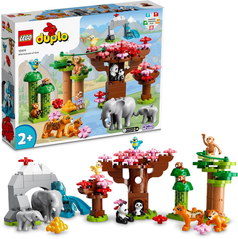 Lego®duplo 10974 - animaux sauvages d'asie, jeux de constructions &  maquettes