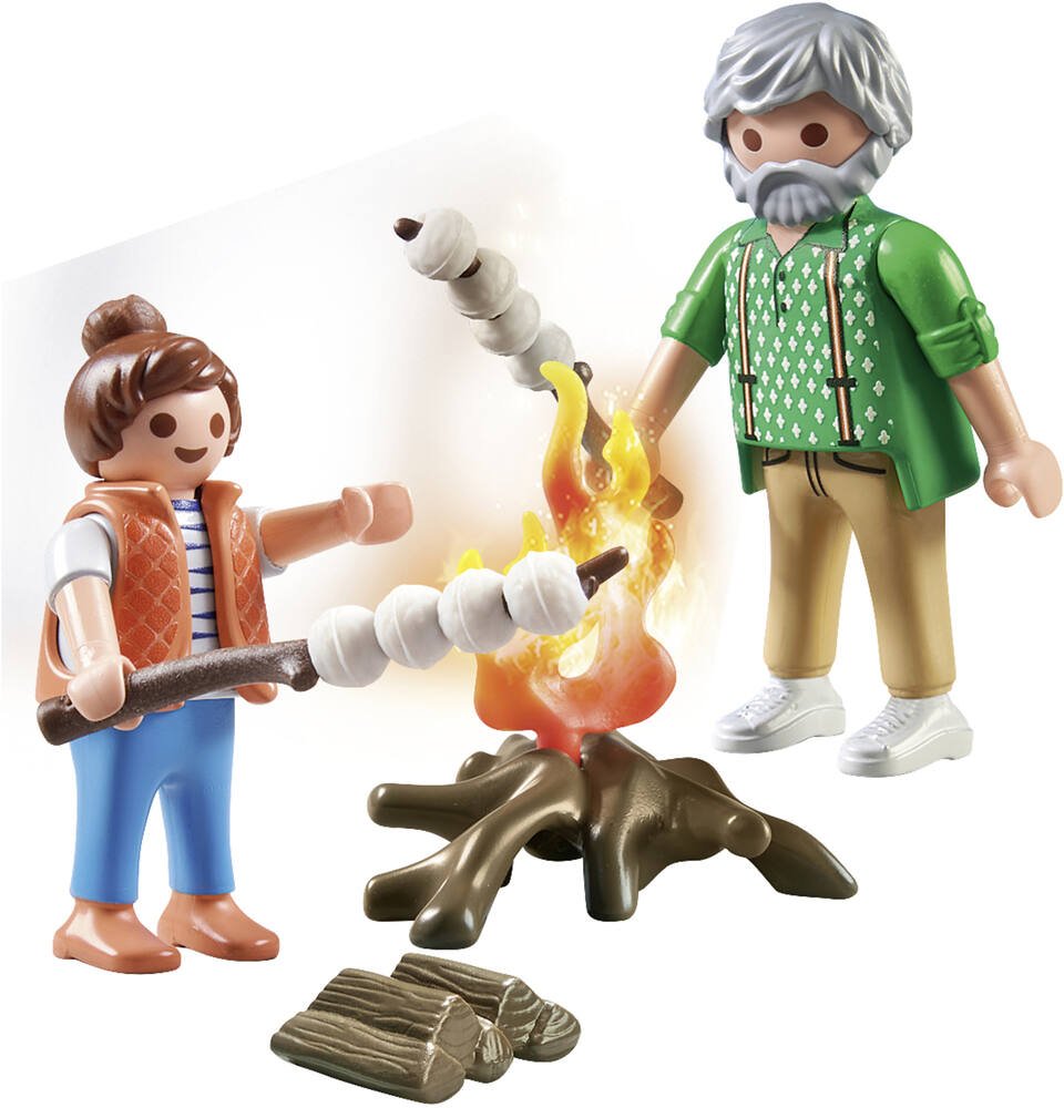 Grand-pere petite fille et feu de camp - 71513 | jeux de constructions &  maquettes | jouéclub