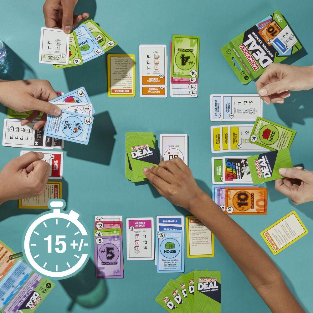 Monopoly Deal Stitch, Jeu de cartes rapide 15 min, Hasbro Games, Dès 8