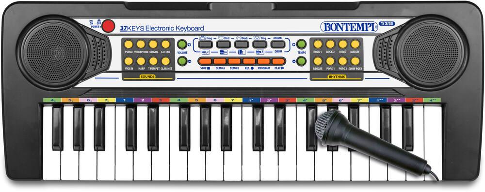 Bontempi | PlayKeys : Clavier Jouet 37 Touches pour Petits Musiciens, 430x165x45 mm