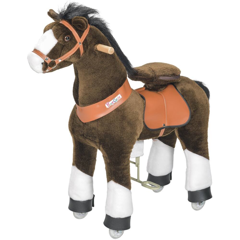 Ponycycle medium cheval à bascule et roulettes Ponycycle - cheval éducatif  - InnovMania