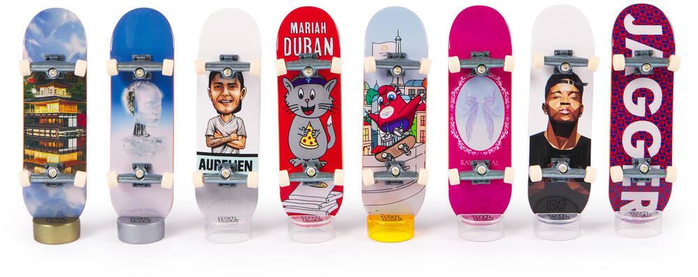 Tech Deck - Coffret 8 Finger Skates Officiels Jeux Olympiques Paris 2024 - Cadeau Enfant
