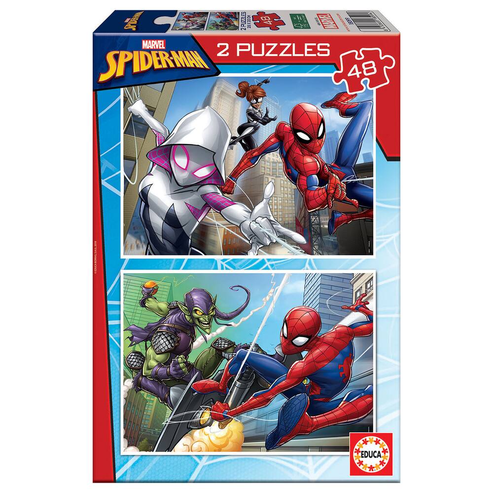 RAVENSBURGER Puzzles 3x49 pièces Spiderman Super Héros pas cher