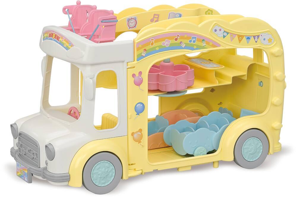 Le bus et sa cour de recreation sylvanian ecole figurines - Main Image
